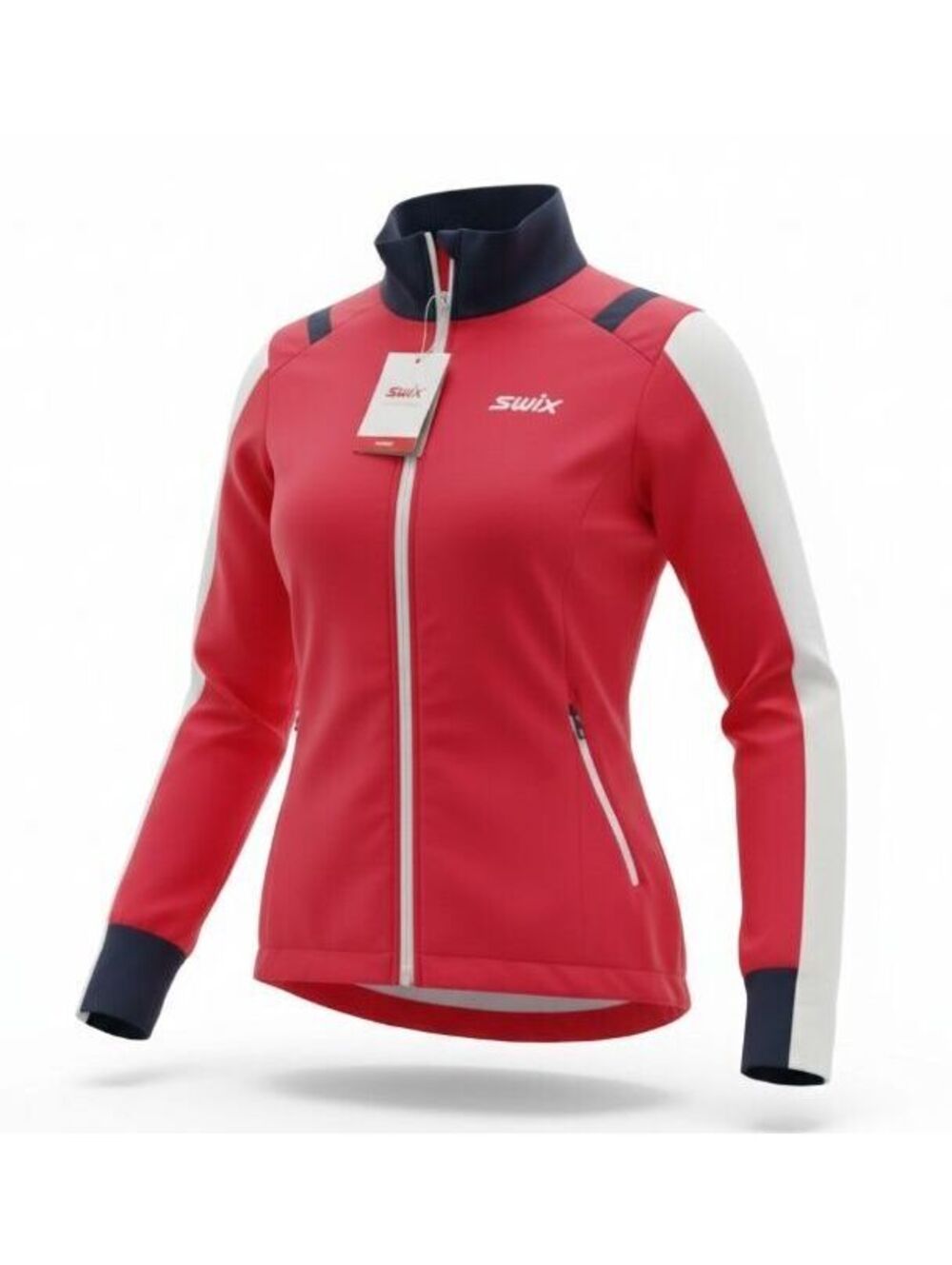 Swix Infinity Jacket Women's Medium Red Navy Cross Country Ski Running NWT